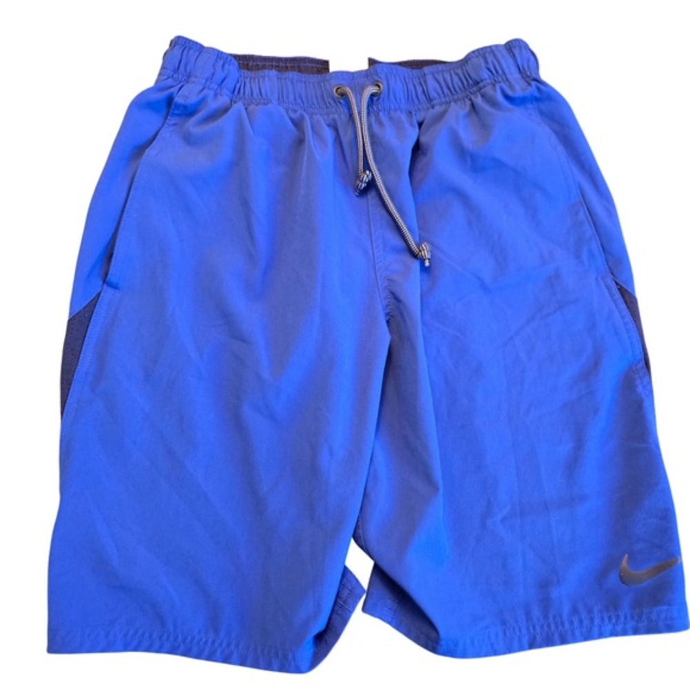 Nike‎ Mens Royal Blue Swim Shorts Small Drawstring Mesh Lined Trunks